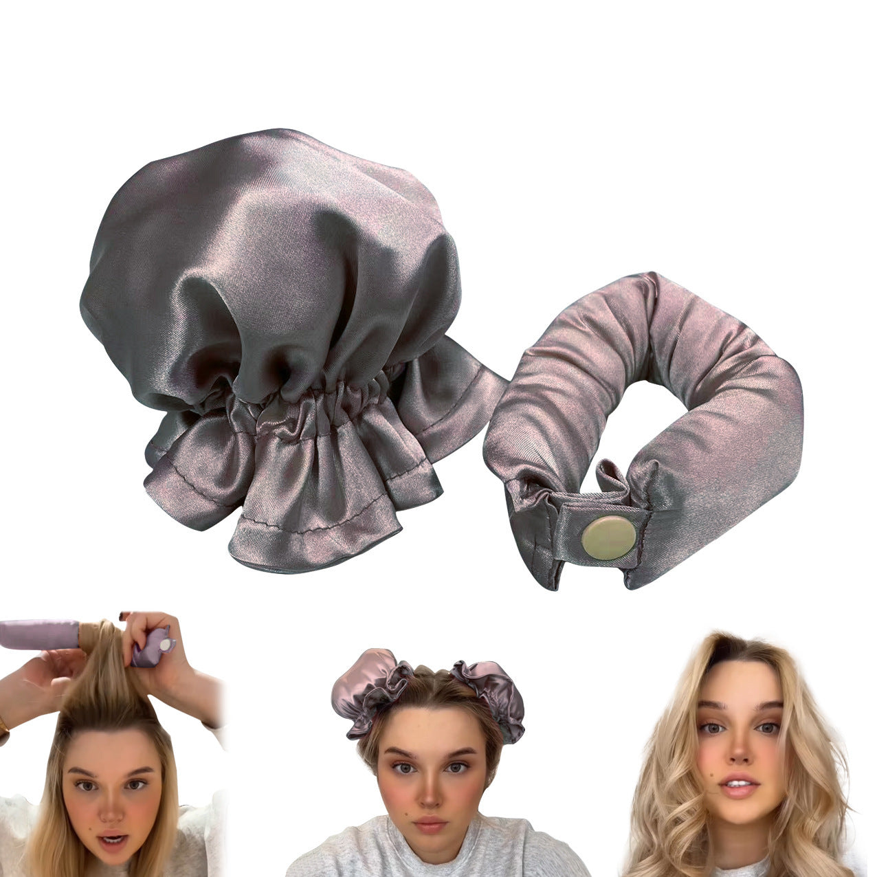 New Heatless Curl Stick With Cloth Cover Cute Ball Head Hair Curler Headband Hair Rollers Wave Form Curling Rod Hair Style Tools Gadgets New Heatless Curl Stick With Cloth Cover Cute Ball Head Hair Curler Headband Hair Rollers Wave Form Curling Rod Hair Style Tools Gadgets